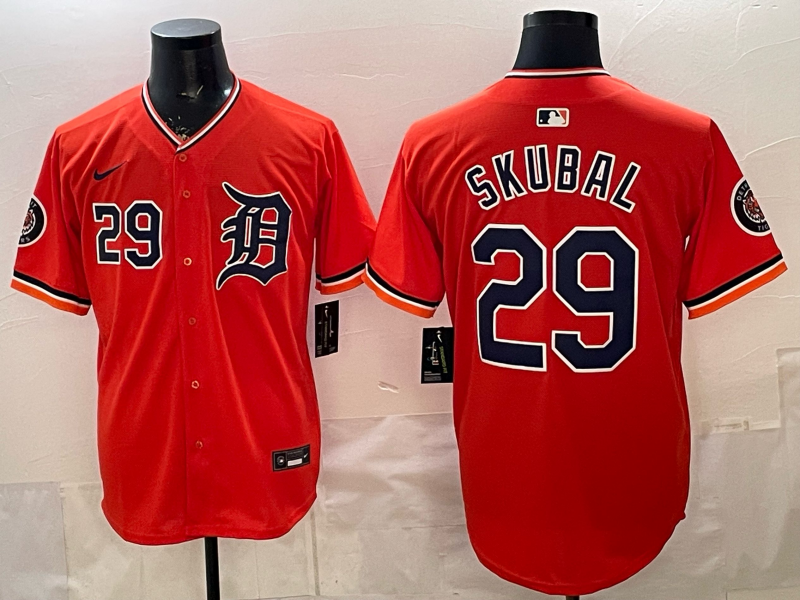 Men Detroit Tigers #29 Skubal orange Game Nike MLB Jersey 2026032002